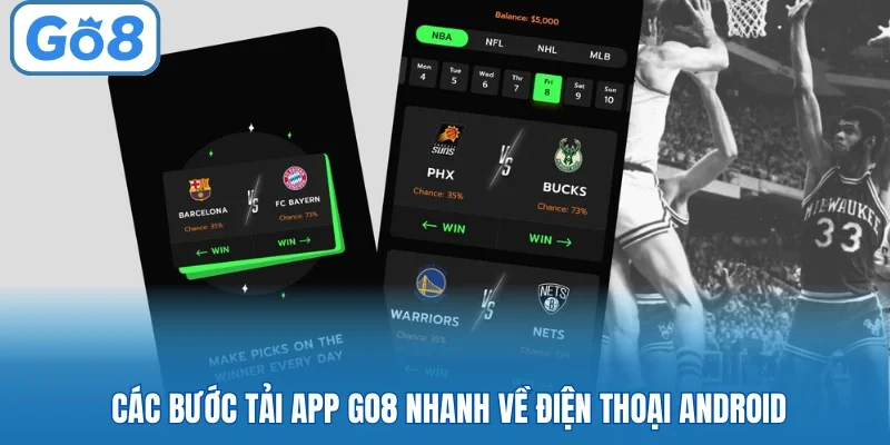 Các bước tải app GO8 nhanh về điện thoại Android
