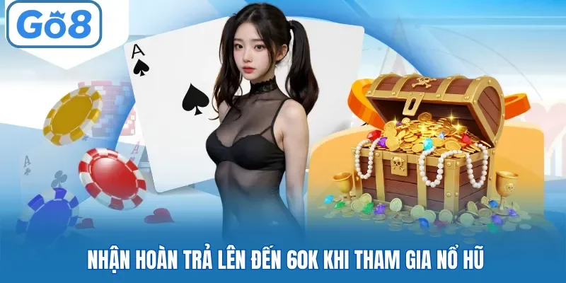 Nhận hoàn trả lên đến 60K khi tham gia nổ hũ